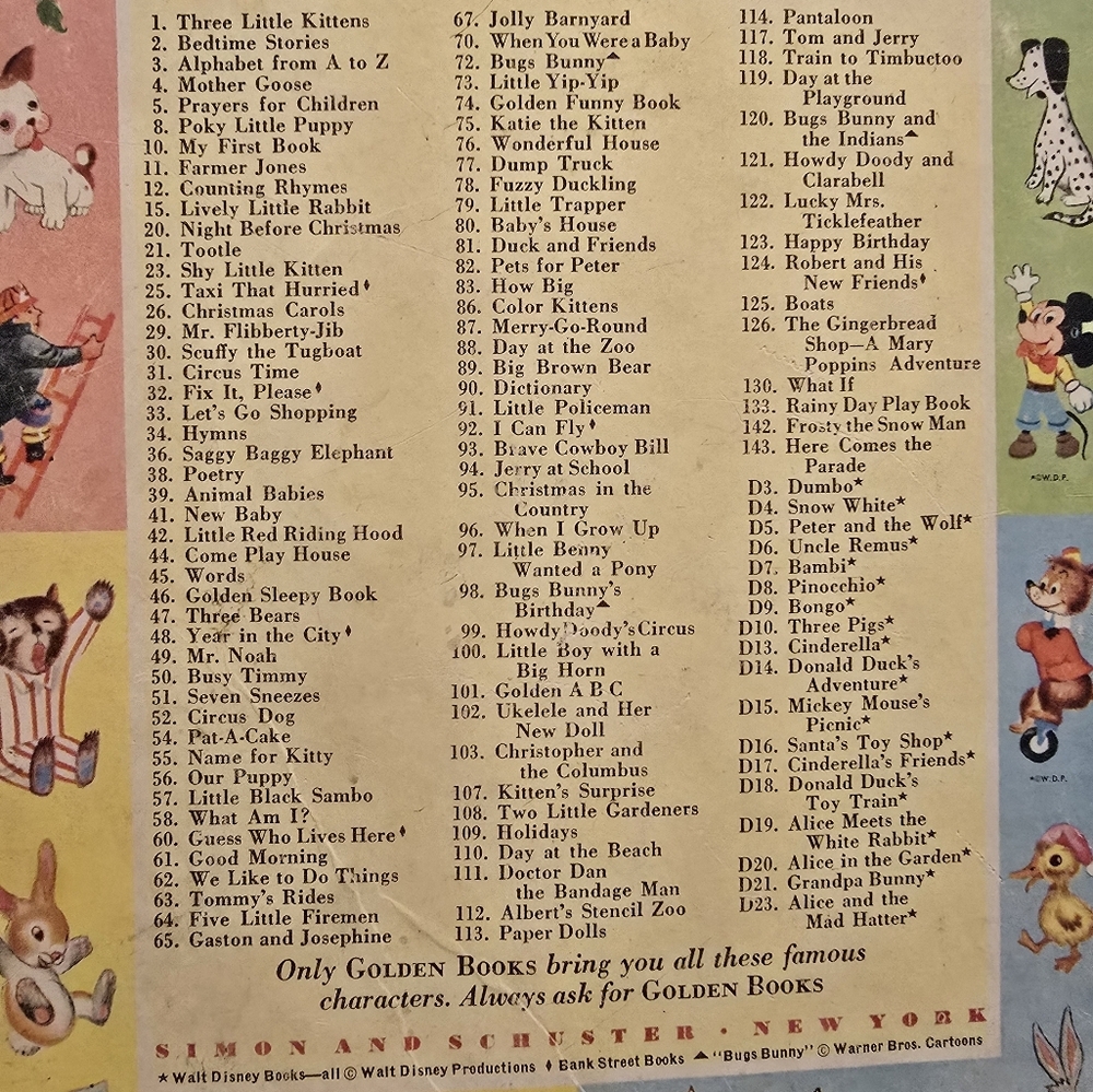 Vintage 1951 Mad Hatter’s Tea Party Little Golden Book First Edition A - Picture 5 of 5